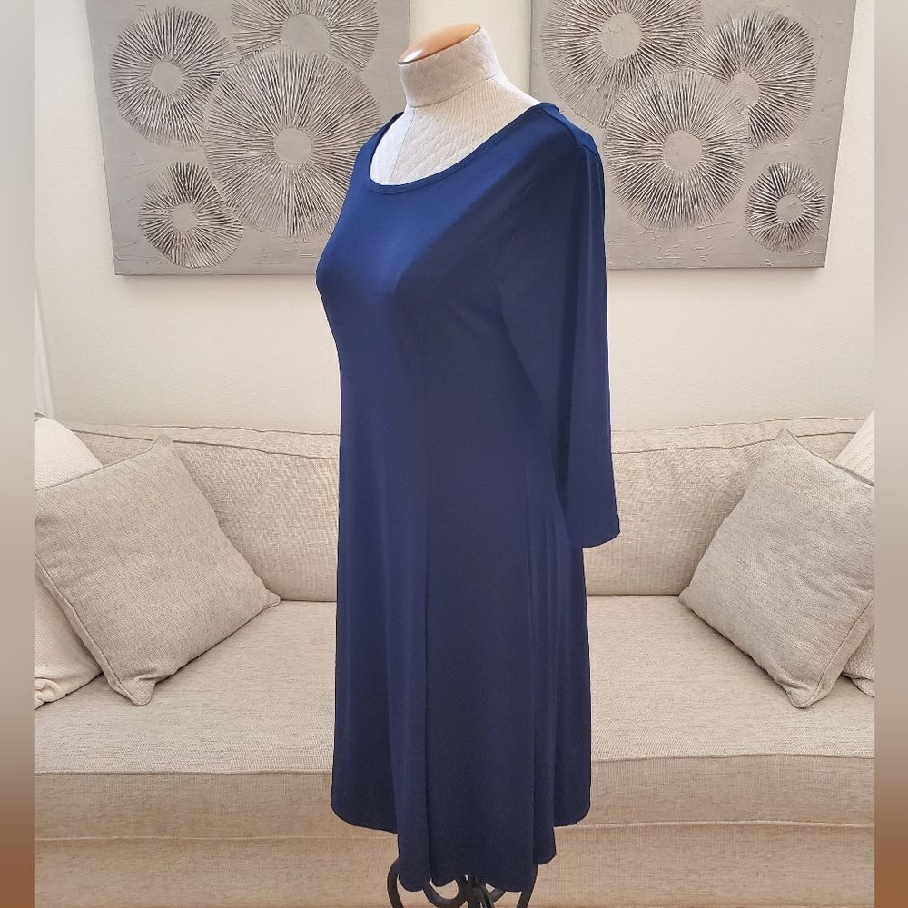 Lily Three-Quarter Sleeve Midi Dress sz Med - Picture 5 of 12